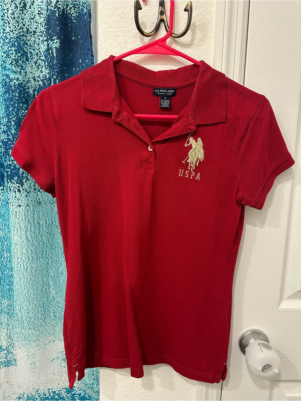 U.S. Polo Assn. Red Polo with Embroidered Logo